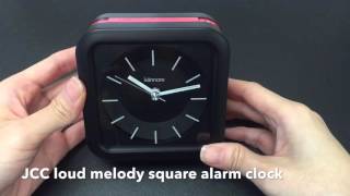 JCC Loud Melody Square Alarm Clock (K1009) - alarm sound