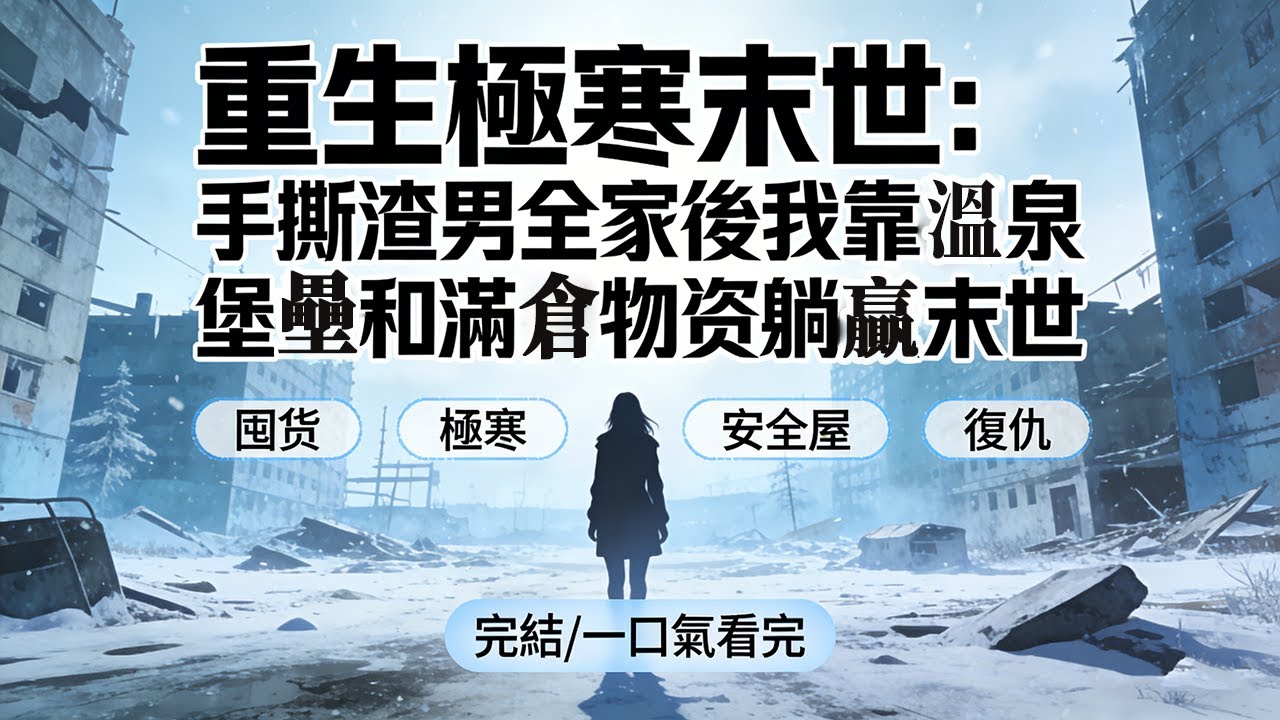 【完結/囤資】《重生極寒末世：手撕渣男全家後我靠溫泉堡壘和滿倉物資躺贏末世。》#末世小說 #末世 #動漫 #爽文 #懸疑故事 #末日 #末世文 #小說 #完結 #一口氣看完 #睡前故事 #小说推荐