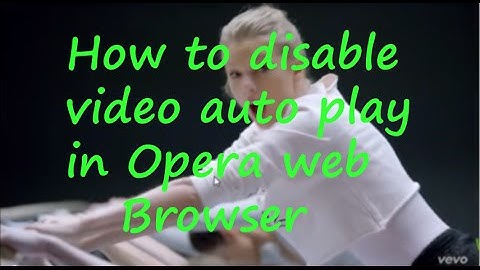 How to disable video autoplay in opera web browser