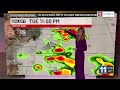 Impactful, large and damaging hail with severe storms are possible Tuesday night into Wednesday