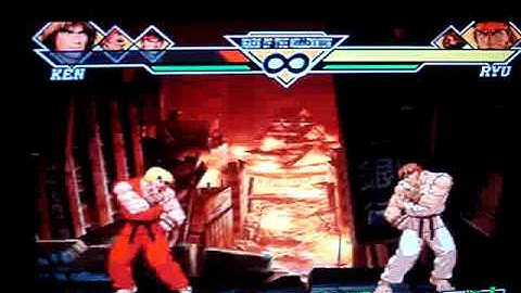 Capcom vs SNK 2 Ken/Akuma/Ryu vs Ken/Ryu/Akuma