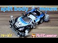 【Mini4WD】re-air Equipped with split body【Mini4Cumaster】