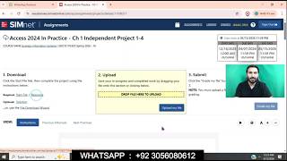Access 2024 In Practice - Ch 1 Independent Project 1-4 | Independent Project 1-4 - SIMnet Project