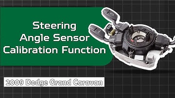How to Use Steering Angle Sensor Calibration Function on SDS | 2009 Dodge Grand Caravan