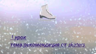 1.Урок/Тема:Рекомендации от Skaters ♡