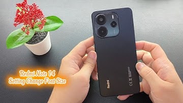 Redmi Note 14 Setting Change Font Size