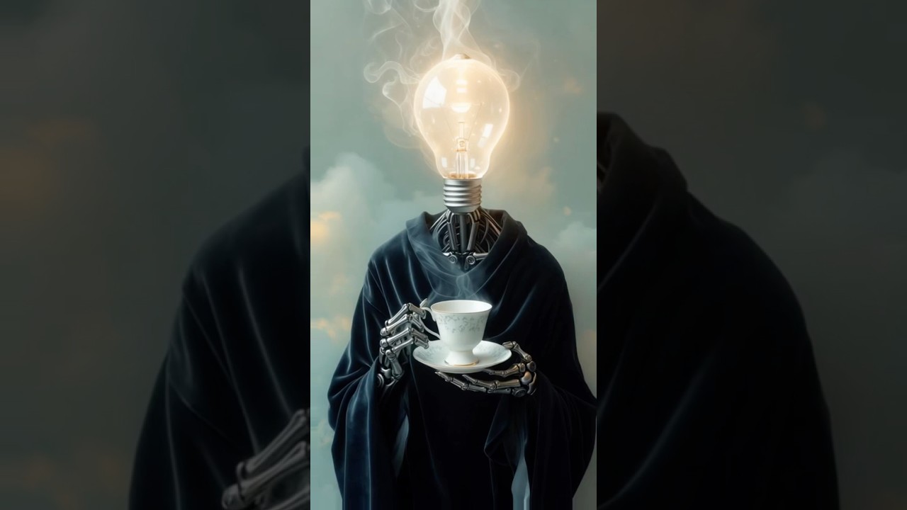 Tea time with wisdom. 