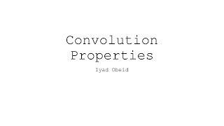 Famous Convolution Properties Net Worth