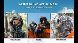 Your Choice Balaclava Ski Mask for Men, Hunting Face Mask, Camo Balaclava Face Mask Details