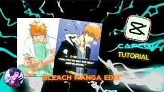 Capcut tutorial || bleach manga edit tutorial #mangaedit #tutorial #capcuttutorial #animeedit