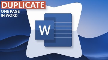 How to Duplicate a Page in Microsoft Word