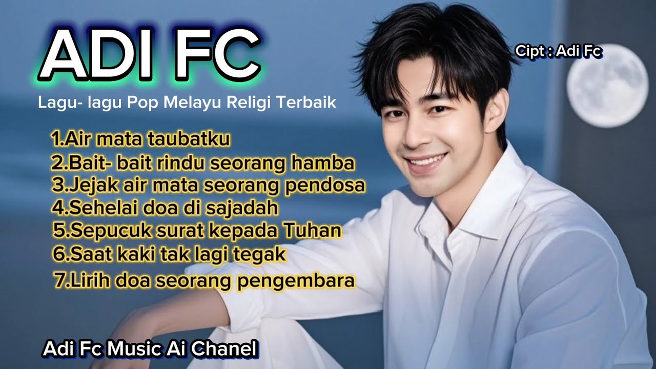 KUMPULAN LAGU TERBAIK RELIGI ISLAMI ADI FC,SYAHDU,ENAK DI DENGAR DAN SANGAT MENYENTUH HATI 
