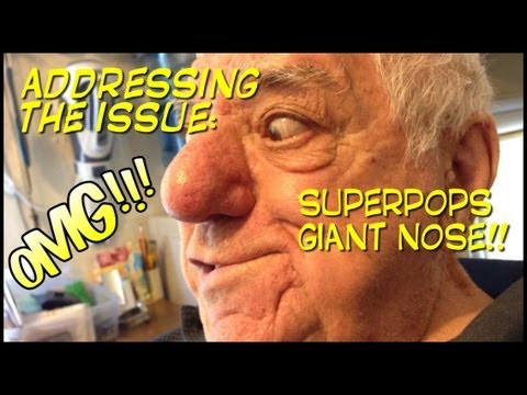 SuperPops nose is HUGE!!! UNCENSORED crazy old grandpa funny vlog - YouTube