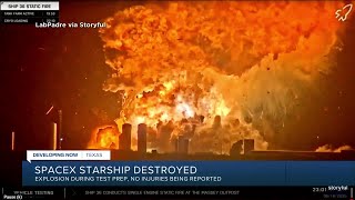 SpaceX rocket being tested in Texas explodes, but no injuries reported