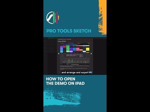 Here’s how you can access the Pro Tools Sketch Demo on iPad