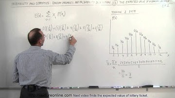 Prob & Stats - Random Variable & Prob Distribution (13 of 53) The Expected Value Ex. 2
