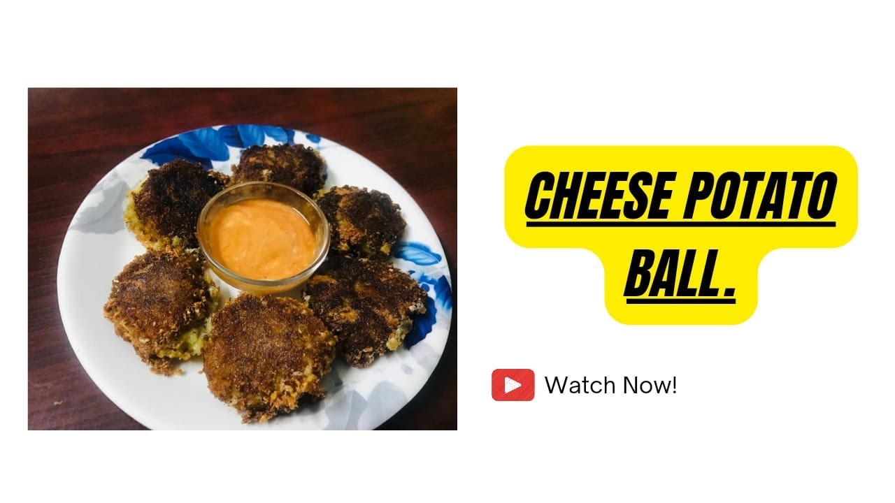 Street style Crispy potato cheese ball Potato crunchy cutlet easy