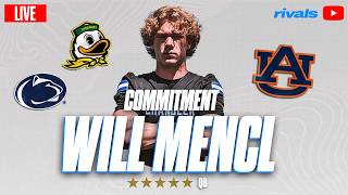 5-Star Will Mencl LIVE COMMITMENT No 1 QB Chooses Auburn Oregon or Penn State