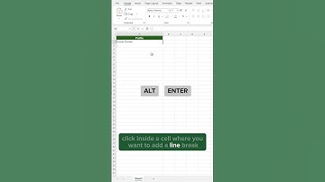 Stop Using Multiple Cells! Add Line Breaks in Excel with This Shortcut!
