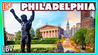 🔴LIVE: Visit Philadelphia Tour! Rocky Steps, Philadelphia Zoo, & more traveling in Philly! Go Eagles
