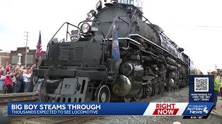 Big Boy locomotive heading through Westmoreland County, Pennsylvania