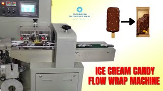 Automatic Ice Cream Candy Flow Wrap Machine