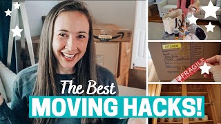 MOVING HACKS! THE BEST PACKING HACKS \& TIPS FOR MOVING!