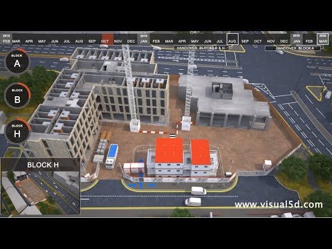 4d construction schedule animation