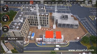 4d construction schedule animation