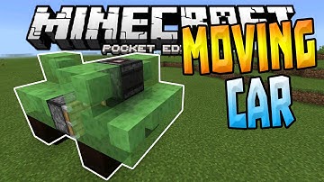 MOVING CARS in MCPE!!! - 1.1+ Slime Block Creation - Minecraft PE (Pocket Edition)