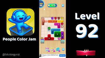 🎨 People Color Jam Level 92 Walkthrough 🌈 | Solutionguruji