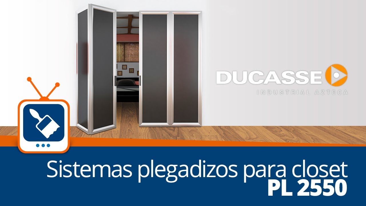 Gracia Sarabo árabe Increíble Cómo instalar un closet con sistema plegable PL-2550 Ducasse - YouTube