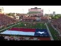 University of Texas Football 2012 Stadium Team Enterance on Gargantua-tron TV Darrell K Royal