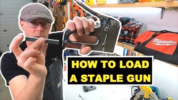 How To Load Staples In a Staple Gun?