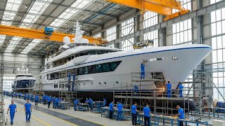 Inside the Billionaire Mega Yacht Factory – Building a 100-Meter Hybrid Floating Palace