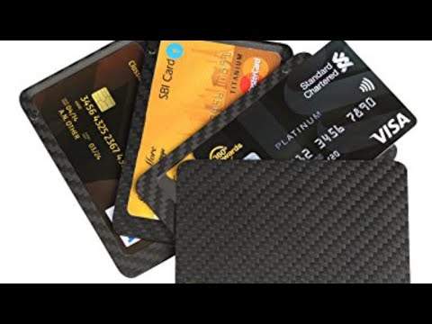 Minimalist Slim Carbon Fiber Modular Card Holder Wallet