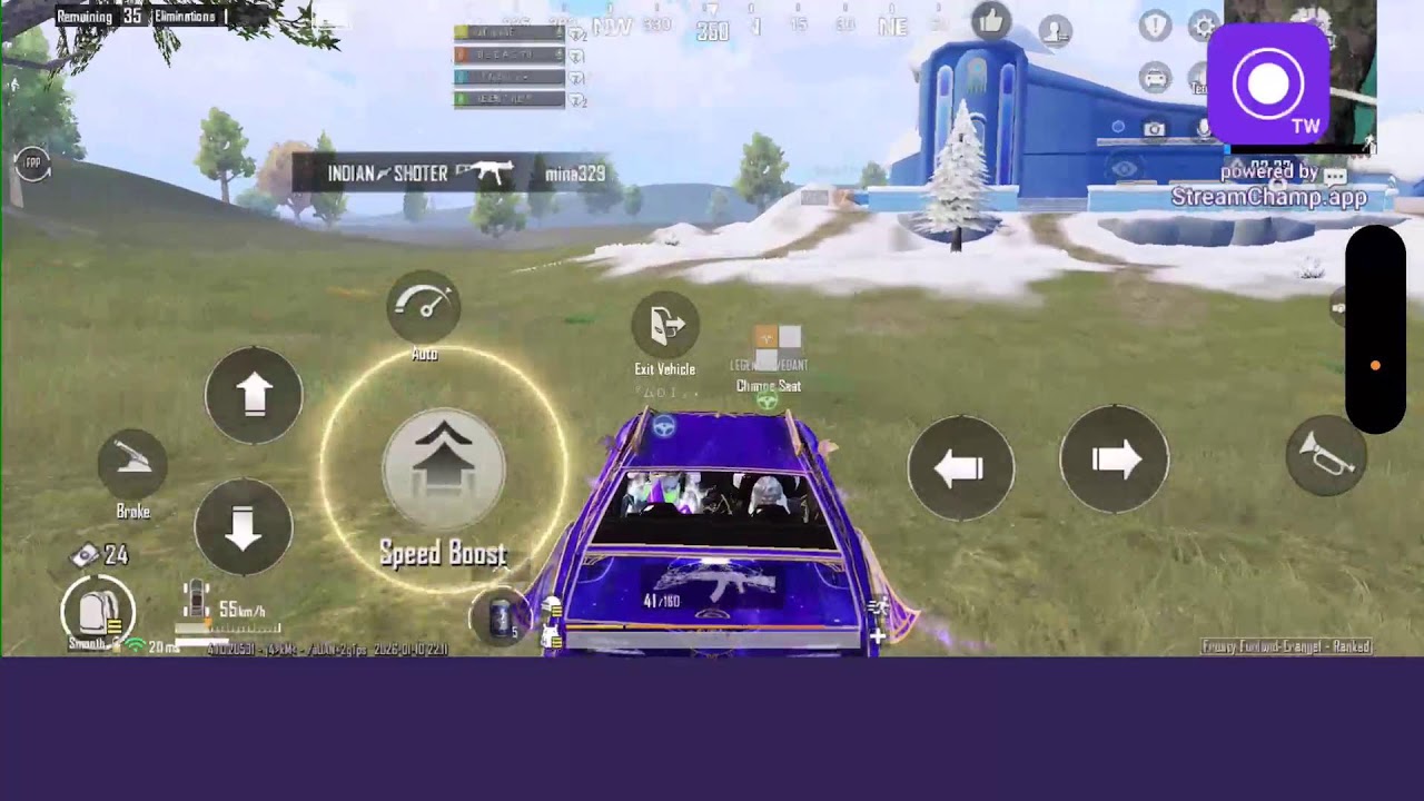 Broadcast powered by StreamChamp