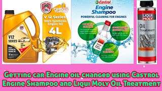 Car Service|Nissan Renault|periodic service|Castrol engine shampoo and Liqui Moly Oil Treatment