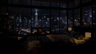 A Stormy Evening in Downtown 🌃 Relaxing Urban Atmosphere for Better Sleep and Stress Relief