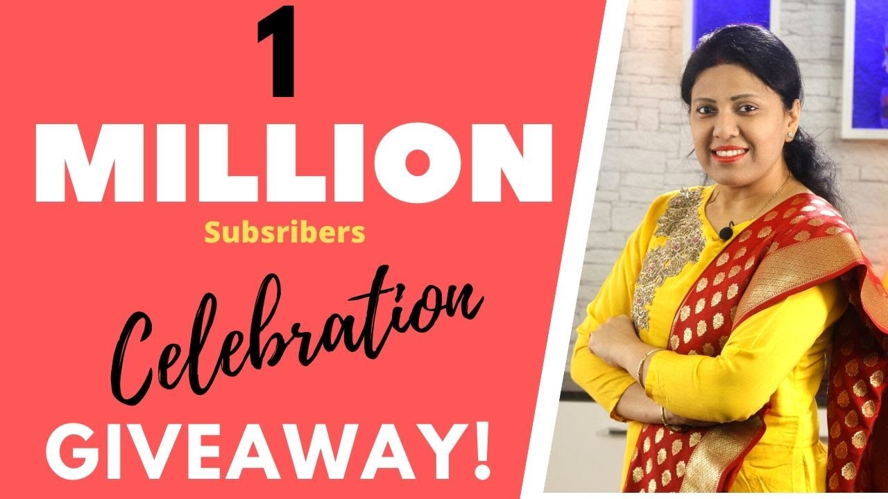 1 Million Subscribers Celebration- Giveaway Alert! (Open) | MintsRecipes