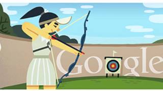 London Archery 2012 Google Doodle