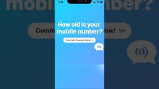 How old is your number?Comment Now! #shorts #trending