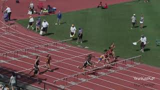 USA #1 Camden Bentley 100M Hurdles 13.25  -  Ohio D1 State Championship Finals at Ohio State