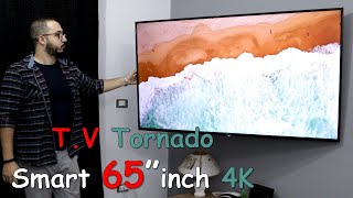 2021 4k اسعار ومراجعة شاشة سمارت تورنيدو 65 بوصة tornado smart tv افضل شاشات التلفزيون فى مصر