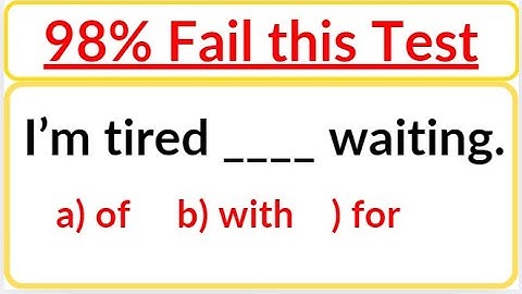 English Mixed Grammar Test  Only 2% can pass the test