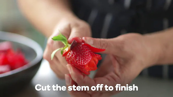 How to make a strawberry rose