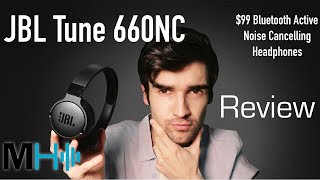 JBL TUNE 600BTNC Wireless, On-Ear, Active Noise-Cancelling Headphones -  Black 
