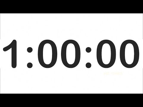 1 Hour Countdown Timer with Alarm! Clock Timer 1 Hour! 