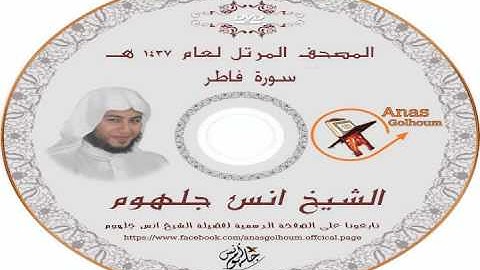 سورة فاطر _ رائعة جدا _ المصحف المرتل الشيخ انس جلهوم (035)