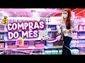 COMPRAS DO MÊS COMPLETA NO MERCADO | QUANTO GASTEI ESTE MÊS?